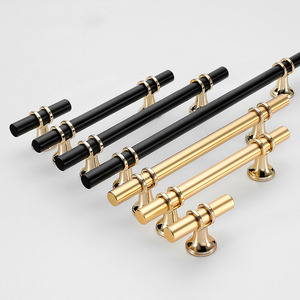 Amazon Hotsale Modern Simple Styles Pull Cabinet Handle Black Wardrobe kitchen Cabinet Handles