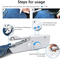 Mini machine à coudre rapide avec point de verrouillage et moteur électrique à aiguille simple, alimentation manuelle, nouvelle pour usage domestique