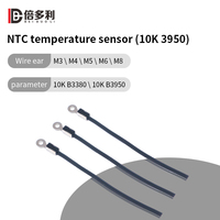 Capteur de température NTC 100K 3950 haute précision avec sonde à fil, idéal pour le stockage d'énergie dans les véhicules à énergie nouvelle
