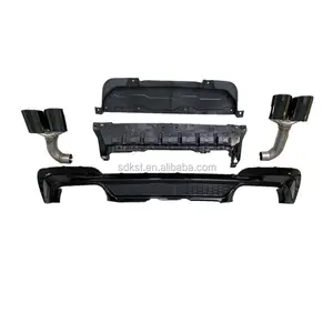 X3M/X4M Estilo Difusor Traseiro Tubo De Escape Kits para BMW X3 G01 X4 G02 2020 + Plástico Preto Matte Amortecedor Traseiro 10 Conjuntos X3 (G01)