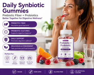 Gomitas Probióticas y Prebióticas de Marca Propia Rainwood con Inulina, Fórmula de Apoyo Digestivo - Product Image 3