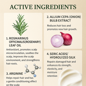 Champú de Cebolla y Romero 100ml Nutritivo Anticaída de Cabello Uso Diario Para Todo Tipo de Cabello - Product Image 4