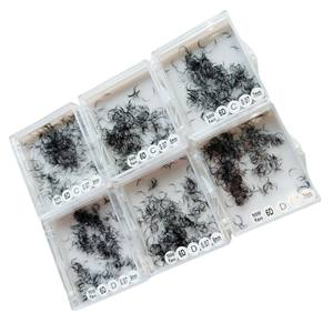Vietnam-Made 0.05mm 6D/1000 Ventilateurs Extensions de cils préfabriqués Ventilateurs de volume à tige courte et longue B C CC D M L LB LC LI LJ Tige courte et longue - Product Image 4