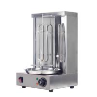 Grill à kebab vertical électrique commercial 220V en acier inoxydable, four rotatif pour restaurant, équipement de shawarma, doner turc