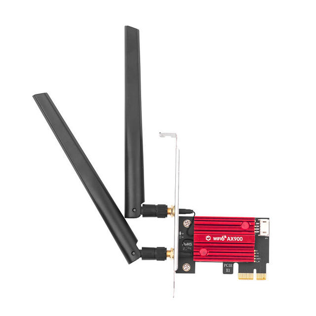 AX900 PCI-E Dual-Band Gigabit WiFi6 Desktop PCIE Network Card with 5.4 for BLE PCIE Interface Type Support WIN8/10/11