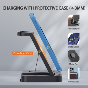 Stations de charge portables pour <span class=keywords><strong>Samsung</strong></span> <span class=keywords><strong>Galaxy</strong></span> <span class=keywords><strong>Watch</strong></span> <span class=keywords><strong>Chargeur</strong></span> magnétique intelligent pour <span class=keywords><strong>montre</strong></span> 15w <span class=keywords><strong>3</strong></span> en 1 <span class=keywords><strong>Chargeur</strong></span> de téléphone sans fil S23 S24 S25 - Product Image 3