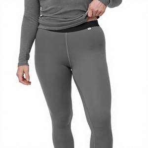 Women High Waist <b>Black</b> <b>Leggings</b> Slim Fit Knitted Spandex Cotton Winter Casual Solid Color Breathable Full Length Pants - Product Image 1