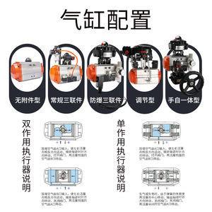 Vanne à boisseau sphérique pneumatique Dongqi 2 pouces en acier inoxydable 304 Q681F-16P, type à collier, pour utilisation en applications aquatiques sécurisées - Product Image 5