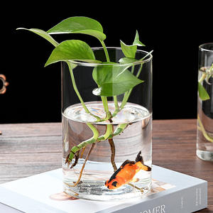 <span class=keywords><strong>Vase</strong></span> cylindrique en verre <span class=keywords><strong>transparent</strong></span> de luxe 70 <span class=keywords><strong>80</strong></span> 100 <span class=keywords><strong>cm</strong></span> de <span class=keywords><strong>haut</strong></span> avec logo personnalisé - Product Image 4