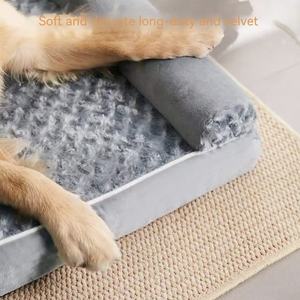 Sponge Vier-Seizoenen Hondendekbed Vierkant Ademend Sofa-Stijl Huisdierenbed Modern Wasbaar Design Koel in de Zomer & Warm in de Winter - Product Image 3