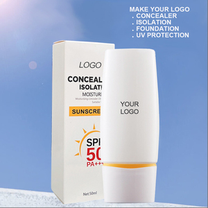 קרם הגנה מינרלי אורגני טבעי נגד הזדקנות לעור הפנים SPF 50 PA+++ עם קונסילר וקרם לחות לכל סוגי העור - Product Image 4