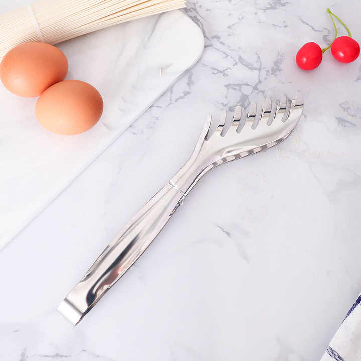 Titanium Serving Tongs Multi-Purpose BBQ Tongs With Spork And Serrated Spatula For Camping
