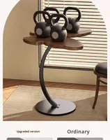Table basse latérale en bois massif de style simple moderne avec un design décoratif, écologique pour la maison, le salon et la chambre à coucher
