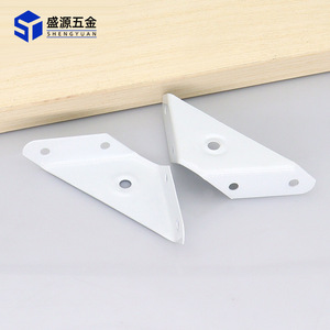 Shengyuan Metal Corner Bracket 0403 Thickened Iron Cabinet Furniture Connector White Zinc Plated Durable - Product Image 3