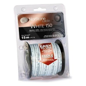 Câble NorStone blanc 150 15m Câble pour haut-parleur haute performance OPC - Product Image 1