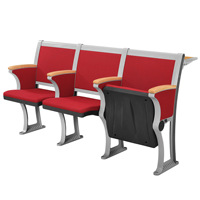 Auditorium de formation haut de gamme avec sièges en rangée, pour l'éducation scolaire, en alliage d'aluminium, écologique, moderne, minimaliste, pliable