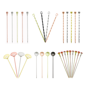 Ensemble d'outils de <span class=keywords><strong>bar</strong></span> écologiques en alliage de zinc : fourchettes à cocktail créatives, aiguilles à martini et fourchettes à olives - Product Image 1