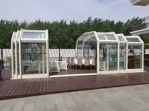 ऑस्ट्रेलिया ऑस्ट्रेलियाई यूरोप जर्मनी सीरीज स्वनिर्धारित उद्यान ग्लास घरों एल्यूमीनियम प्रोफ़ाइल कांच Sunroom