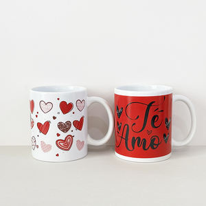 Taza <span class=keywords><strong>de</strong></span> Cerámica <span class=keywords><strong>de</strong></span> San Valentín con Diseño <span class=keywords><strong>de</strong></span> Anime, Taza Creativa con Forma Irregular para Agua - Product Image 6