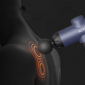 Pistolet de massage musculaire ACK Fascia Gun, mini pistolet de massage électrique avec 5 têtes, 12 niveaux de vitesse, rechargeable par USB - Product Image 2