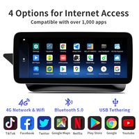 GPS de voiture de 10.25 pouces et 12.3 pouces et navigation Beidou pour Mercedes Benz Classe E 2010-2016 W212 W207 Android12.0 avec CarPlay