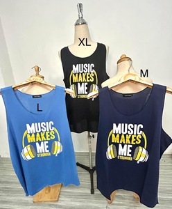 Camisetas sin mangas unisex, colores sólidos. Hecho con TC34 S/J 35% algodón 65% poliéster 150-160 gsm. (32) - Product Image 5