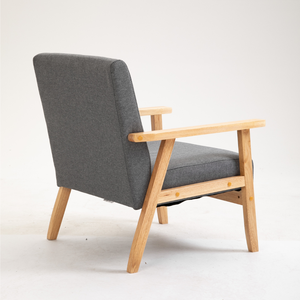Fauteuils en bois au design moderne et abordables pour la maison, le salon, la chambre, le bureau, chaise d'appoint en tissu pour les hôtels - Product Image 2