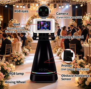 <span class=keywords><strong>Robot</strong></span> intelligent de photographie de banquet en direct avec suivi du visage par IA, multifonctionnel, compatible smartphone, <span class=keywords><strong>robot</strong></span> haute vitesse - Product Image 4