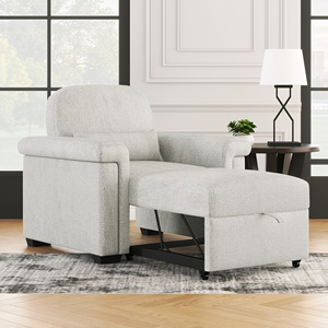 Fauteuil convertible 3 en 1, canapé-lit simple, canapé extensible, fauteuil réglable avec dossier inclinable en canapé-lit - Product Image 1