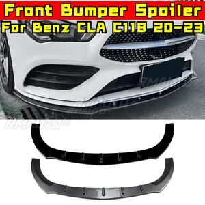 Pour Mercedes Benz Classe CLA C118 X118 AMG 2020-2023 : Lame de pare-chocs avant, séparateur, diffuseur, kit carrosserie, protection de pare-chocs - Product Image 1