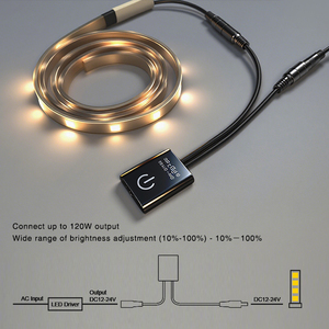 สวิตช์เซ็นเซอร์ตรวจจับความเคลื่อนไหวอินฟราเรด DC 12V 24V ควบคุมไฟ LED แบบสัมผัสและโบกมือ เปิด-ปิดอัตโนมัติ ระยะตรวจจับ 3-15 ซม. สำหรับตู้และไฟในตู้เสื้อผ้า - Product Image 3