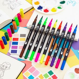 Coloring Non Toxic Watercolor Dual Tip Brush Marker Pen - Product Image 1