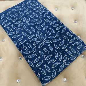 Tela de Algodón Puro de Alta Calidad con Estampado de Bloques, Ligera, Duradera y Cómoda para Ropa Étnica Femenina, Accesorio de Moda - Product Image 4