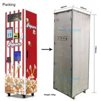 Distributeur automatique de popcorn en acier inoxydable avec certificat CE pour centre commercial Fabricante De Palomitas De Aire Caliente