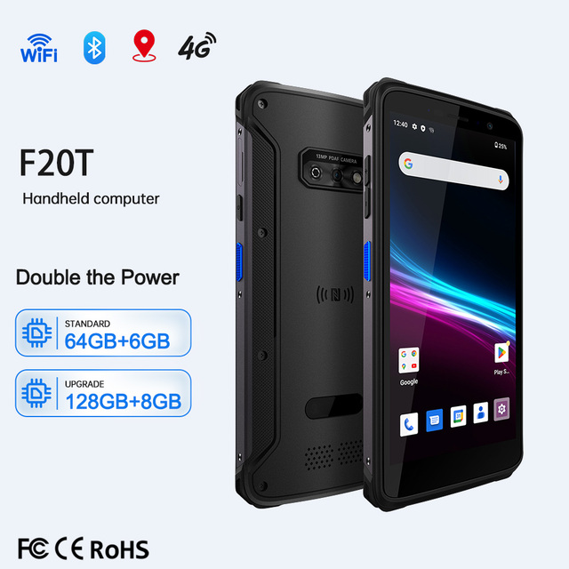 4G Mobile Intelligent Handheld Terminal Android 9.0/14.0 5.5 Inch 64G IP67 for 5.0 Scanner Field Data Collection in Stock