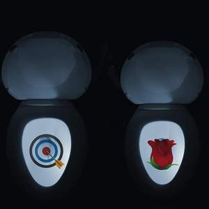 Toiletten schüssel Licht projektion Bewegungs sensor Aktiviertes LED-Nachtlicht mit 4 projektion gemusterten Modi für Badezimmer dekor - Product Image 1
