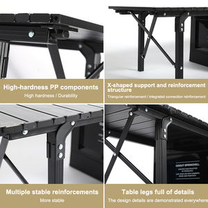 Organizador de Maletero Plegable de 50L para Camping y Picnic, Mesa de Camping con Caja de Almacenamiento - Product Image 5