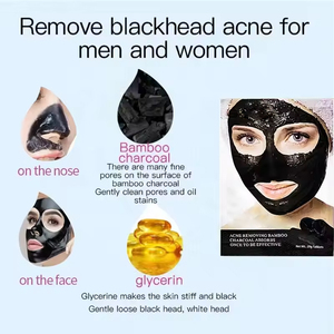 Blackhead Remover Pore Control <b>Skin</b> <b>Cleansing</b> facial Mask Purifying Bamboo Charcoal Peel Off facial Mask - Product Image 5