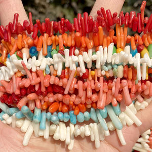 Precio de fábrica, cuentas espaciadoras sueltas de grava Irregular de concha de colores naturales para fabricación de joyería, collar de pulsera DIY hecho a mano - Product Image 3