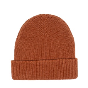 Wholesale Custom Knitted Jacquard Plaid Beanie Woven Label 100% Acrylic Image Style Common Ribbed Cuffed Soft <b>Warm</b> Beach Ski <b>Hat</b> - Product Image 3