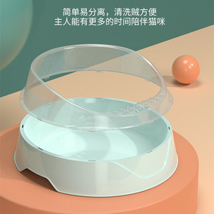Semi-enclosed cat litter box, <b>extra</b> large, splash-proof cat toilet, cat supplies, PP cat litter box wholesale channel - Product Image 4