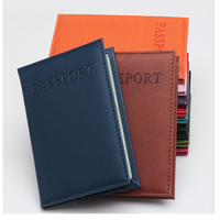 Étui Portefeuille de Voyage en PU pour Passeport, Organisateur de Documents, Sans Fermeture, Vente en Gros, Housse de Passeport Économique