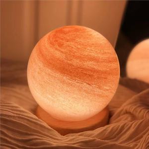 3D ánh sáng ban đêm pha lê đèn sáng tạo căn cứ LED bảng gỗ ánh sáng không dây LED Đèn USB bàn nhà đèn phòng ngủ sáng tạo trang trí nội thất - Product Image 2