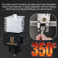 Kit Hotend Untuk Bambu Lab A2L Nozzle Baja Terpadu Terintegrasi All in One Hotend 0.2/0.4/0.6/0.8mm Untuk Bagian Printer 3D BAMBOO A2L