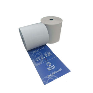 Rollo de papel térmico personalizado para gasolinera de 57*50mm, 80*80mm, máquina POS, uso de supermercado, banco, cajero automático, tarifa de caja registradora - Product Image 5