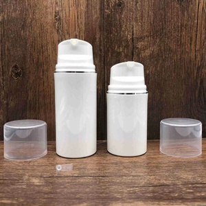 Bán Buôn Trong Kho 30Ml 50Ml 80Ml 100Ml 120Ml 150Ml Màu Trắng Với Sliver Vòng Không Có Không Khí Bơm Chai Phun Chai Cho Kem Dưỡng Da - Product Image 4