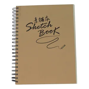 High Quality Hardcover Sketch Books for Drawing Customize Coil Book Hard Kraft As Cover
