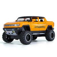 Modèle de camionnette Hummer en alliage moulé sous pression à l'échelle 1:24, jouet de collection pour garçons, cadeau