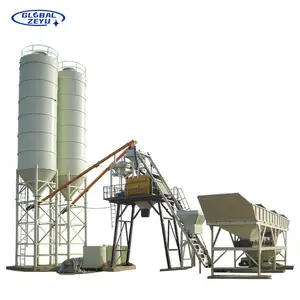 ZEYU Factory Manufacture 25m3 to 75M3 With Cement Silo Aggregate Bin Concrete Mixing Batching Plant for Factory Price