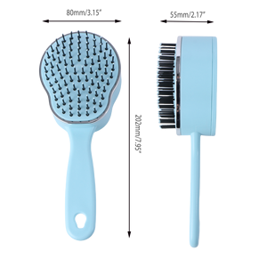 <span class=keywords><strong>Spazzola</strong></span> <span class=keywords><strong>autopulente</strong></span> a pettine per capelli con un clic <span class=keywords><strong>autopulente</strong></span> districante <span class=keywords><strong>spazzola</strong></span> per capelli ventilata ricci - Product Image 6